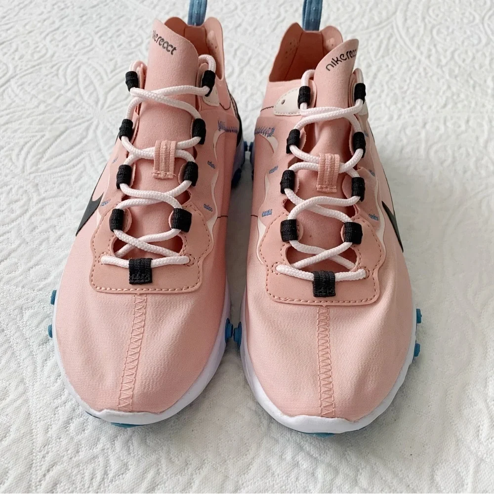 Nike Women's React Element 55 Sneakers, Coral‎ Stardust (Sz 7.5)